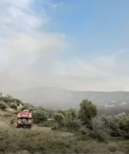 Çeşme'de korkutan yangın!