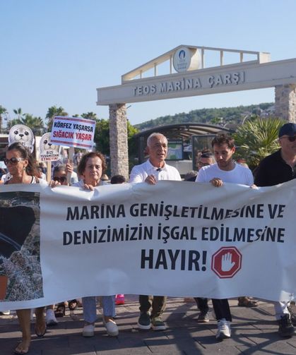 Sığacık’ta marina projesine tepki büyüyor