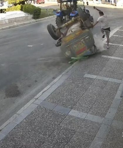 Buca’da korku dolu anlar: Tanker savruldu!