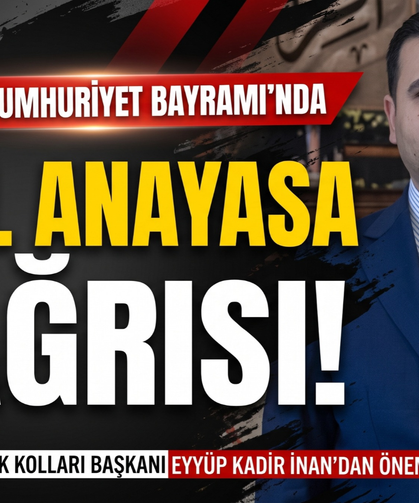 İnan’dan Cumhuriyet Bayramı’nda sivil anayasa çağrısı!