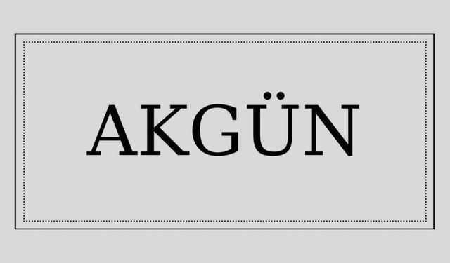 Akgün isminin anlamı ve kökeni nedir?