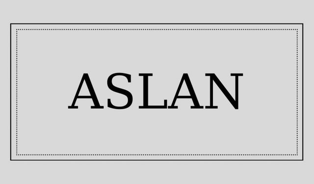 Aslan isminin anlamı ve kökeni nedir?