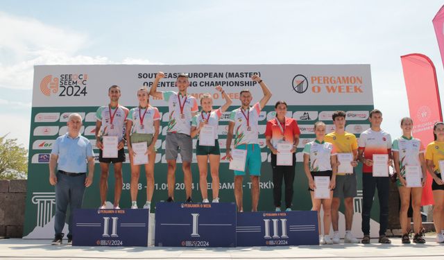 Oryantiring Şampiyonası Bergama'da yapıldı