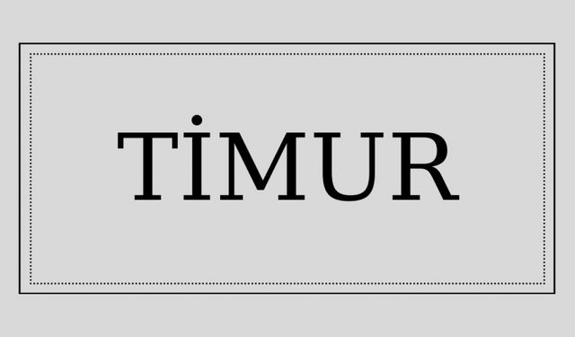 Timur isminin anlamı ve kökeni nedir?