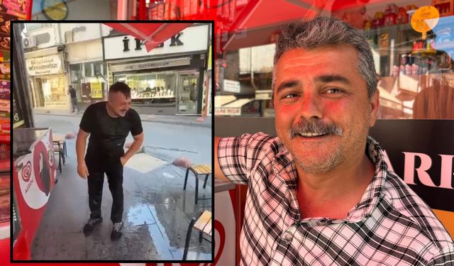 Tokat’ta su şakası kahkahalara neden oldu