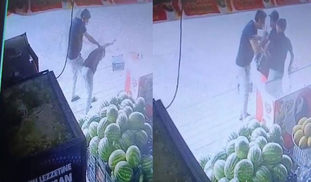Genç çalışana marul için dayak! Görüntüler gündem oldu