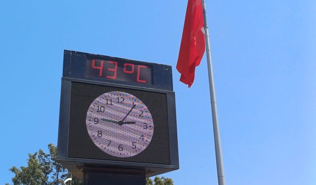 Dikkat sıcaklık rekoru: 43 derece, hissedilen 50’ye dayanıyor!
