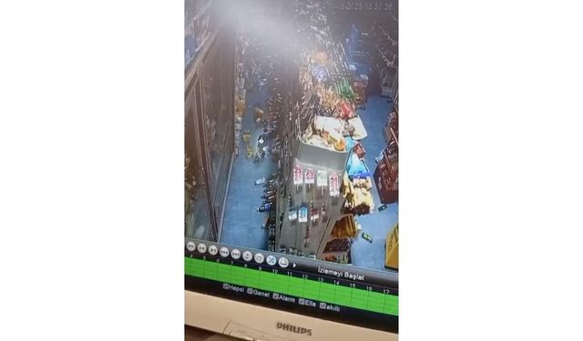 6.1’lik sarsıntı! Market savaş alanına döndü