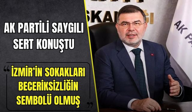 Patlak boru günlerce onarılmadı, AK Partili Saygılı isyan etti: İzmir’in sokakları beceriksizliğin sembolü oldu