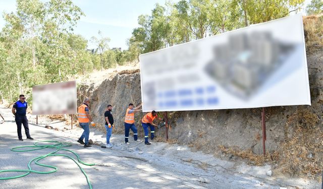 Çiğli’de izinsiz tabelalara karşı sıkı denetim