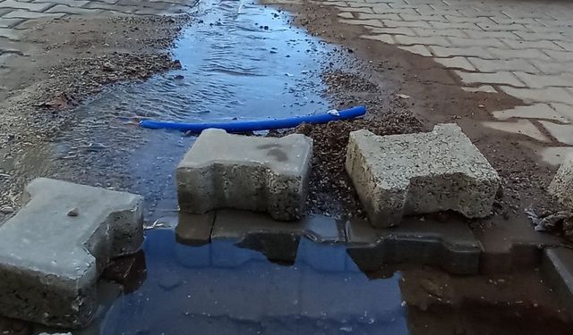 Bergama’da su patlağı 15 gündür onarılmadı, vatandaş isyan etti!