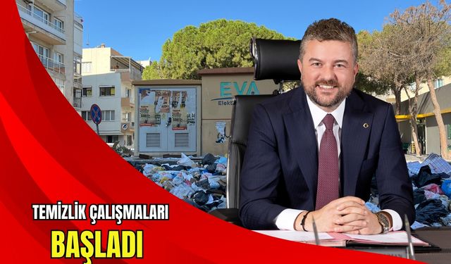 Buca’da eylem bitti, temizlik çalışmaları hızla başladı