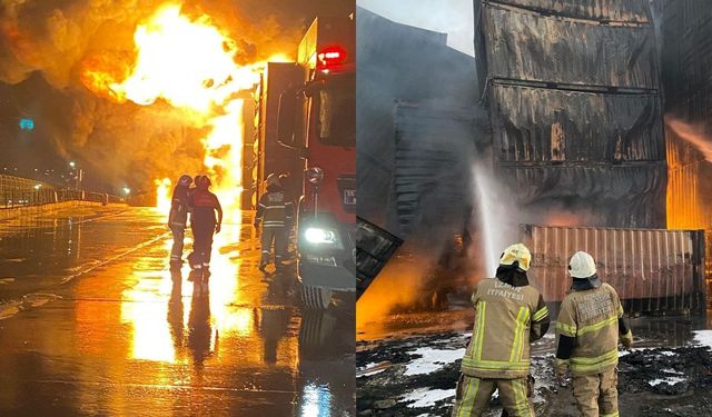 İzmir İtfaiyesi faciayı önledi: Aliağa'daki yangın korkuttu