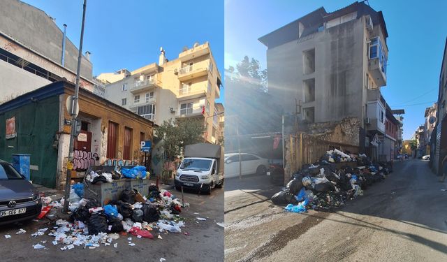 Buca ve Karabağlar'dan sonra çöp krizi Konak'a da sıçradı