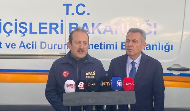 Arama kurtarma ekipleri sahada! AFAD Başkanı ve Vali'den kritik açıklama!