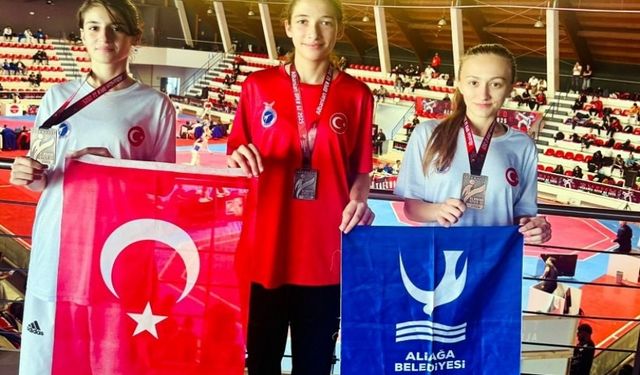 Aliağalı Taekwondocular madalya sevinci yaşadı