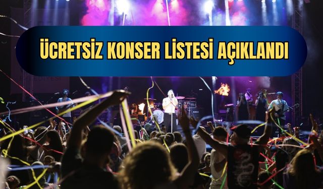 İzmir'de ücretsiz konser maratonu başlıyor!