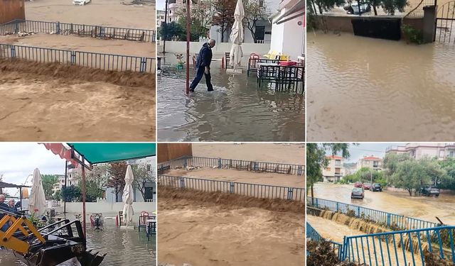 İzmir’de hayat durdu: Evler ve iş yerleri sular altında