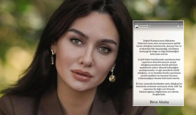 Kanında yasaklı madde tespit edilen Birce Akalay'dan ilk açıklama!