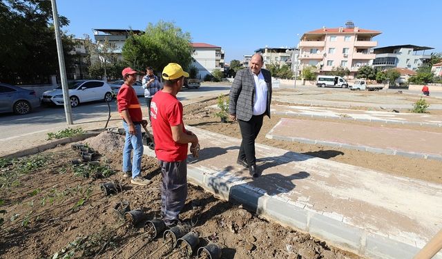 Menderes Belediyesi’nin pati park projesinde sona doğru