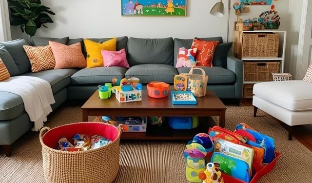 Oturma odanızı bu basit yöntemlerle her zaman düzenli tutun!