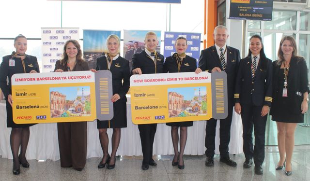 Pegasus’tan İzmir–Barselona direkt uçuşları başladı