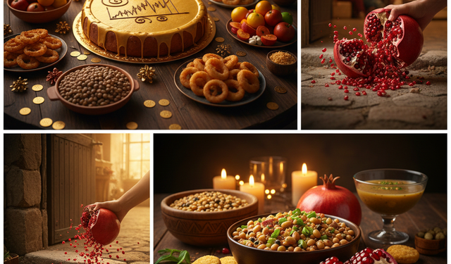 Masa başındaki semboller: Yılbaşı sofrasında neden bakliyat, yuvarlak yiyecekler ve nar olmalı?
