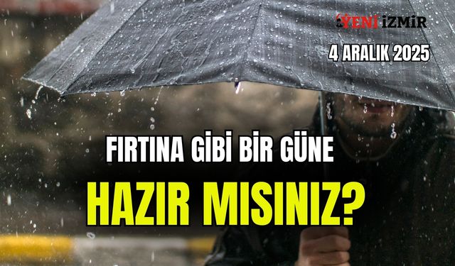4 Aralık 2025 İzmir’de fırtına gibi bir güne hazır mısınız?