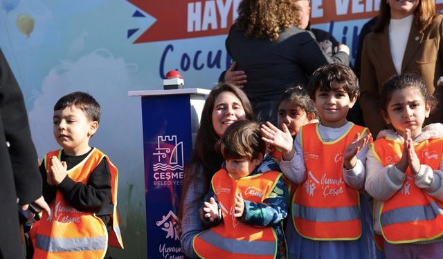 Alaçatı’ya çocuklar için yeni merkez: Temel atıldı