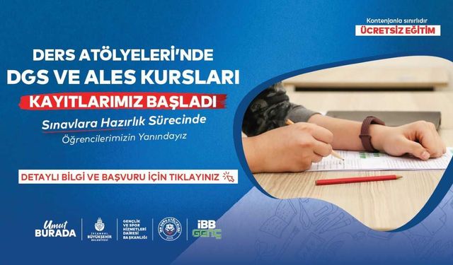 ALES ve DGS’ye hazırlananlar dikkat: 364 saatlik ücretsiz program!
