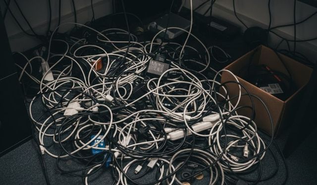 Dağ gibi kabloları 5 dakikada toplayan yöntemler! Evdeki basit malzemelerle…