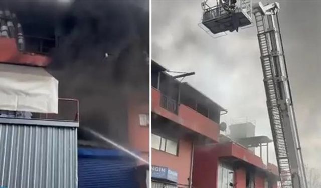 Sıcak haber! Fabrikada yangın! Dumanlar her yeri sardı