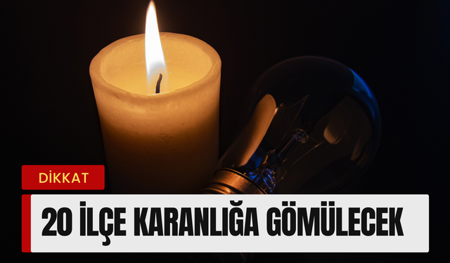 Gediz Elektrik duyurdu: 26 Aralık Cuma İzmir’de 20 ilçede elektrik kesintisi!