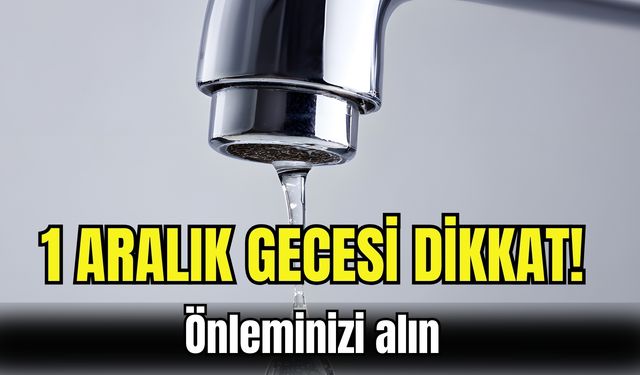 İzmir’de 1 Aralık gecesi dikkat! Önleminizi alın