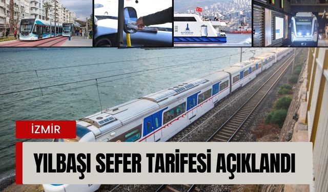 İzmir’de yılbaşı sefer tarifesi açıklandı