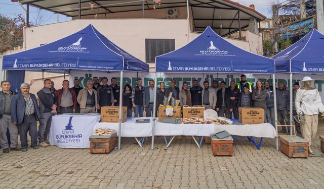 Afetzede arıcılara Büyükşehir’den can suyu desteği