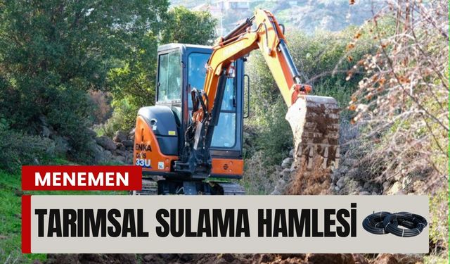 Menemen Belediyesi’nden Ayvacık’a tarımsal sulama hamlesi