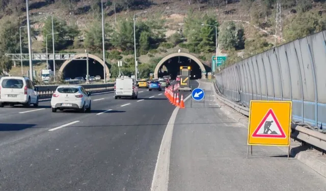 İzmir’de tünelde şerit kapatıldı! Sürücüler dikkat