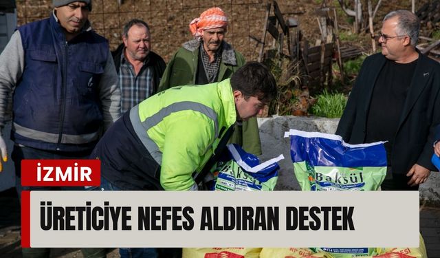 Güzelbahçe’de üreticiye nefes aldıran destek