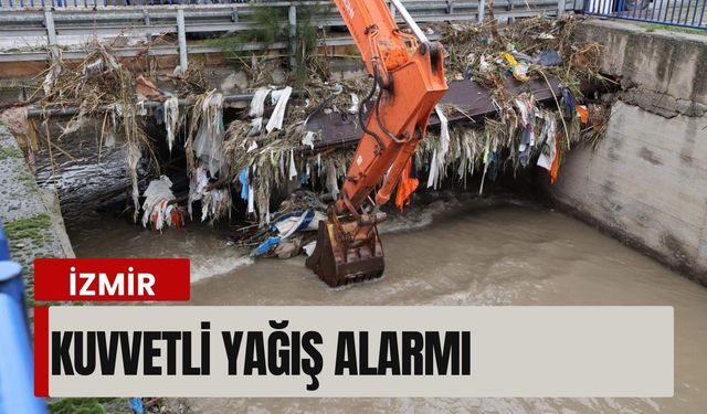İzmir’de kuvvetli yağış alarmı