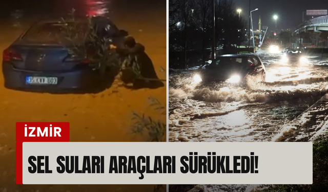 İzmir’de sağanak ve fırtına hayatı felç etti!