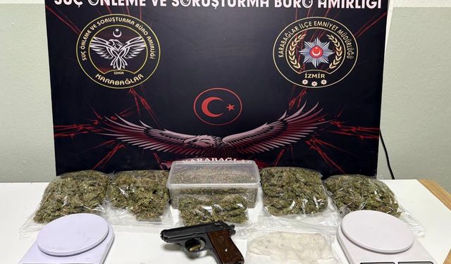 İzmir’de şok baskın! Uyuşturucu kümesten çıktı