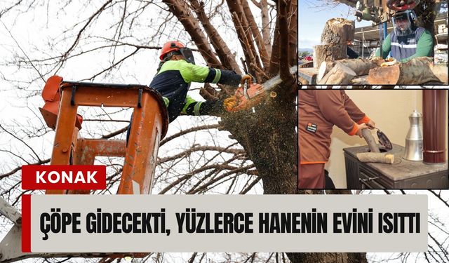 Konak’ta çöpe gidecekti, yüzlerce hanenin evini ısıttı