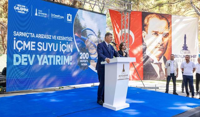 Sarnıç’ta 205 milyonluk içme suyu yatırımı hızla ilerliyor