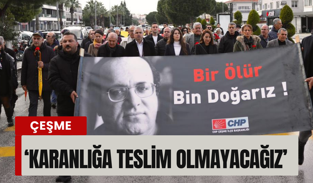 Uğur Mumcu katledilişinin 33. yılında Çeşme’de anıldı