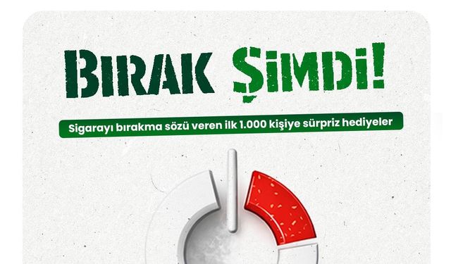 Yeşilay’dan 'Bırak Şimdi' kampanyası: İlk 1000 kişiye hediye