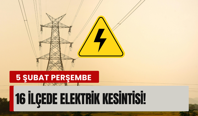İzmir’de 5 Şubat Perşembe günü planlı kesinti! Gediz Elektrik duyurdu