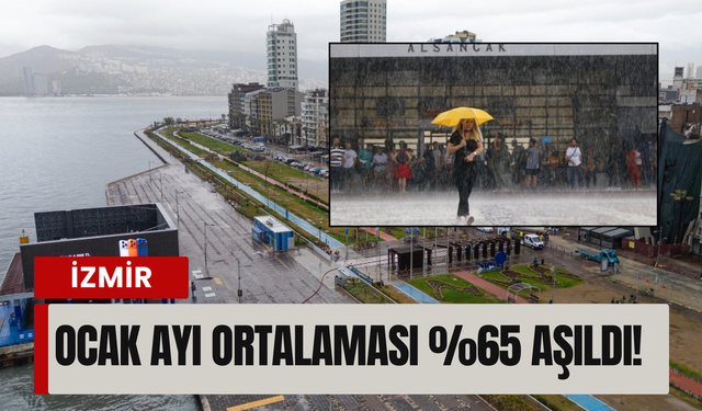 İzmir'de 88 yılın yağış rekoru kırıldı!