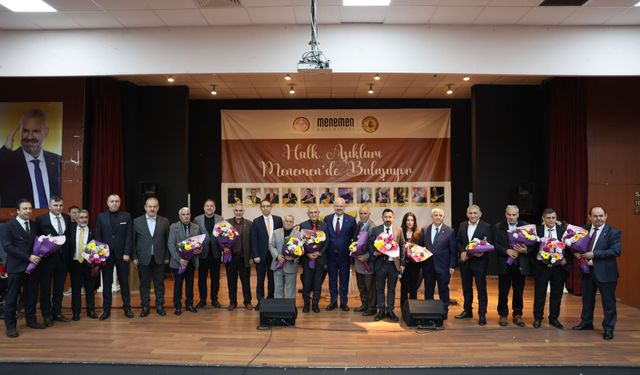 Menemen’de Aşıklar Gecesi: Saz ve söz geleneği sahnede yaşatıldı