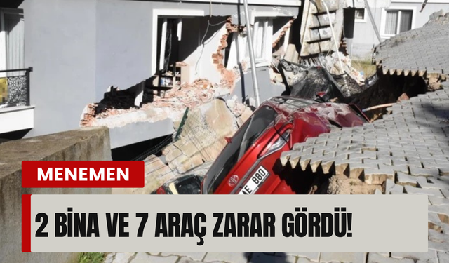 Yağışlar heyelanı tetikledi: İzmir'de toprak kayması!